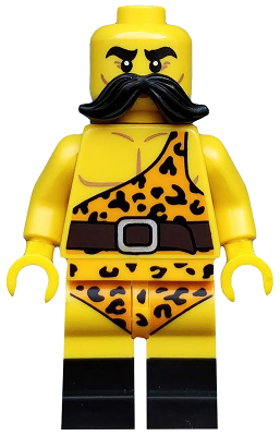 LEGO Collectible Minifigures 71018-2 Circus Strongman, minifigure with leopard-print outfit