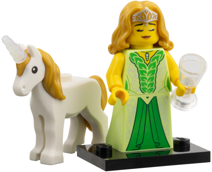 LEGO Collectible Minifigures col29-12 - Unicorn Elf, Series 29 (Complete Set with Stand and Accessories)