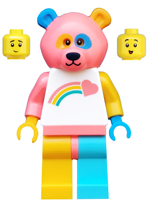 LEGO Collectible Minifigures 71025-15 Bear Costume Guy, minifigure in pink bear costume