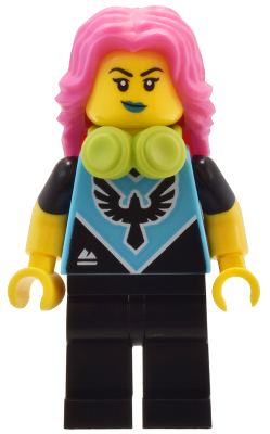 LEGO Collectible Minifigures 71045-2 E-Sports Gamer, minifigure with pink hair and headphones