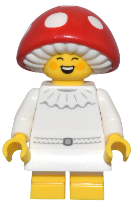 LEGO Collectible Minifigures 71045-6 Mushroom Sprite, minifigure with red mushroom cap