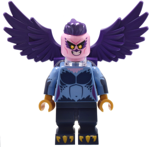 LEGO Collectible Minifigures 71045-9 Harpy, minifigure with purple wings and feathered torso