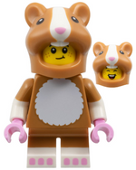 LEGO Collectible Minifigures 71048-1 Hamster Costume Fan, minifiguur met beide gezichten