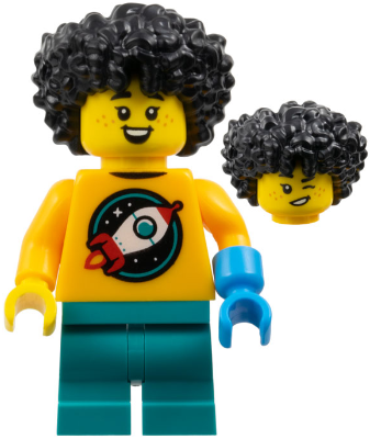 LEGO Collectible Minifigures 71048-4 Astronomer Kid, minifigure with both face prints