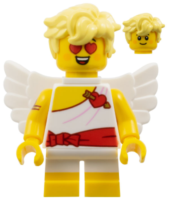 LEGO Collectible Minifigures 71048-9 Cupid, minifigure with both face prints