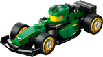 LEGO F1 Collectible Race Cars colf1rc-5 Aston Martin F1 Team Race Car, race car with helmet in the cockpit