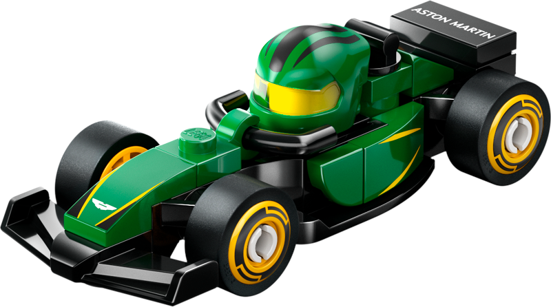 LEGO Collectible Minifigures colf1rc-5 - Aston Martin F1 Team Race Car, F1 Collectible Race Cars