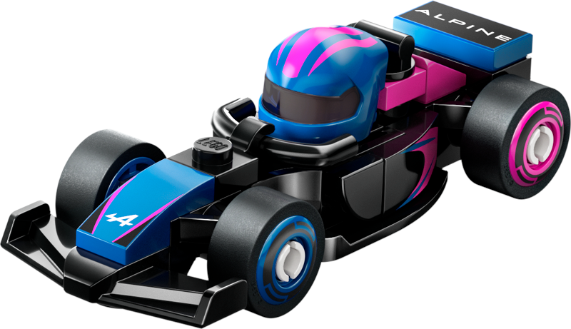 LEGO Collectible Minifigures colf1rc-6 - Alpine F1 Team Race Car, F1 Collectible Race Cars - Authentic LEGO Set Main Image