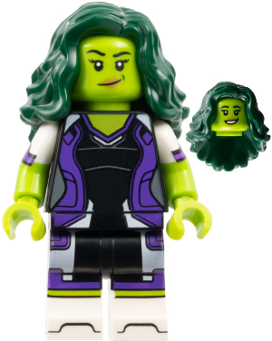 LEGO Collectible Minifigures colmar2-5 She-Hulk, minifiguur met dubbelzijdig gezicht