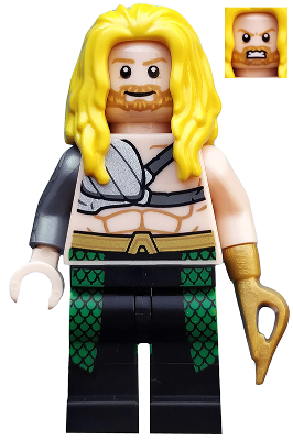 LEGO Collectible Minifigures 71026-3 Aquaman, minifigure with hook hand and second face