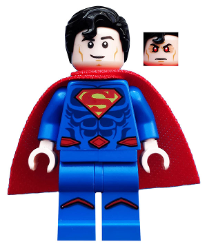 LEGO Collectible Minifigures 71026-7 Superman, minifigure with cape and heat-vision second face