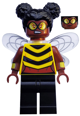 LEGO Collectible Minifigures 71026-14 Bumblebee, minifigure with bee wings and second face