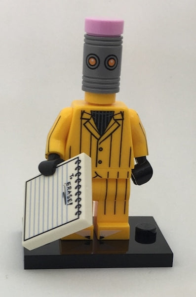 LEGO Collectible Minifigures coltlbm-12 - coltlbm Eraser, The LEGO Batman Movie, Series 1 (Complete Set with Stand and Accessories)