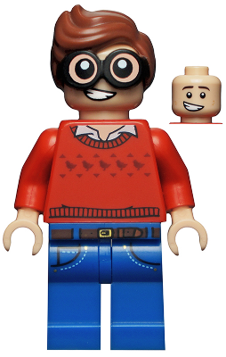 LEGO Collectible Minifigures coltlbm-9 Dick Grayson, minifigure front view with second face