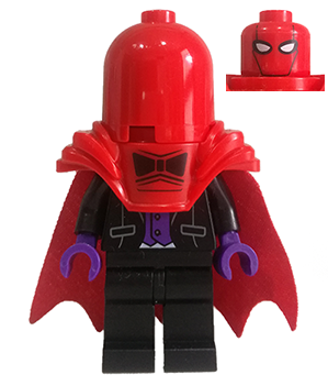 LEGO Collectible Minifigures coltlbm-11 Red Hood, minifigure front view and head