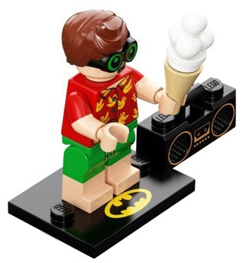 LEGO Collectible Minifigures coltlbm2-8 - coltlbm2 Vacation Robin, The LEGO Batman Movie, Series 2 (Complete Set with Stand and Accessories)