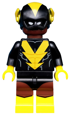 LEGO Collectible Minifigures coltlbm2-20 Black Vulcan, minifigure front view