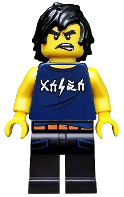 LEGO Collectible Minifigures coltlnm-8 - Cole, The LEGO Ninjago Movie (Complete Set met Standaard en Accessoires)