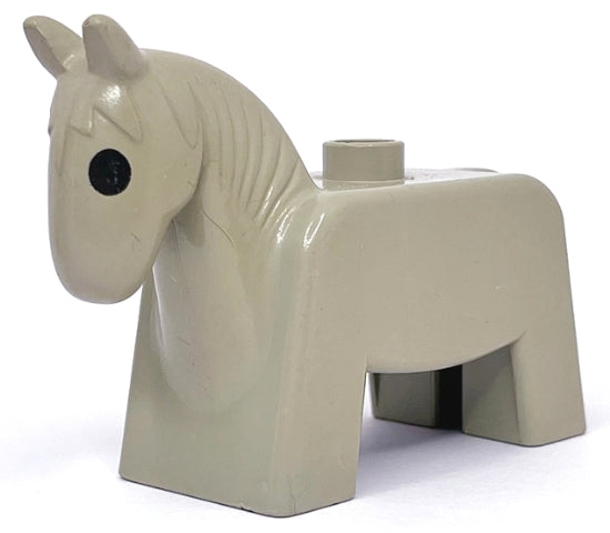 LEGO 4009pb01 - Duplo Horse Small with Solid Black Eyes Pattern