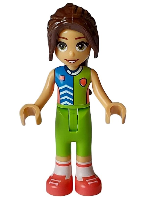 LEGO Minifigure frnd0639 - Friends Ivana - Lime, Blue, and Coral Sports Uniform - Image 1