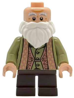 LEGO Minifigure hp536 - Professor Filius Flitwick - Olive Green Suit, Dark Brown Short Legs