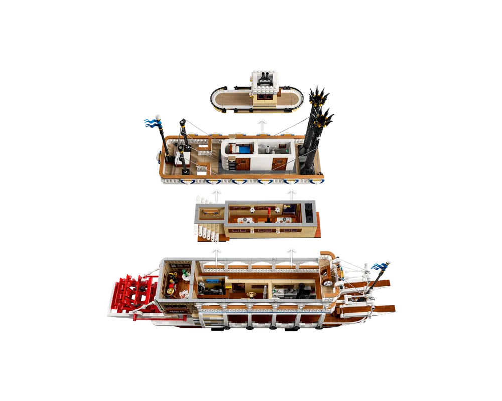 LEGO LEGO Ideas (CUUSOO) 21356 - River Steamboat - Authentic LEGO Set Image 4