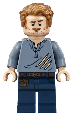 LEGO Minifigure jw020 - Owen Grady - Ripped Shirt
