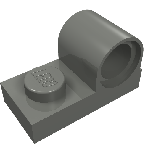 LEGO 11458 - Plate, Modified 1 x 2 with Pin Hole on Top