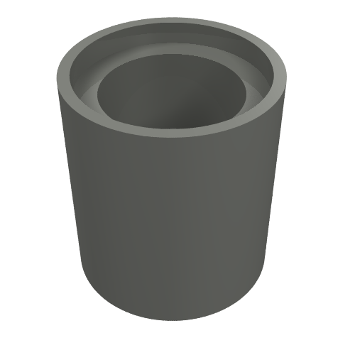 LEGO 18654 - Lichtblauwgrijs Technic, Liftarm Dik 1 x 1 (Spacer)