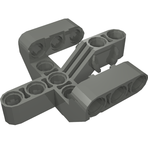 LEGO 19086 - Technic, Liftarm, Modified Fork 5 x 6 x 2 Perpendicular with 3 Fingers