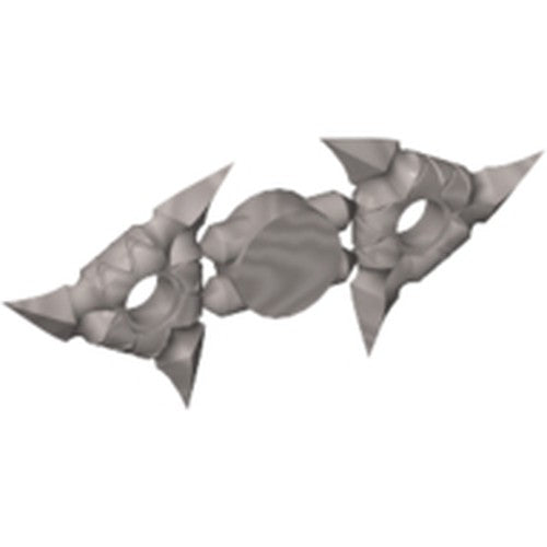 LEGO 19807 - Minifigure, Weapon Shuriken Throwing Star with Textured Grips, 2 on Sprue