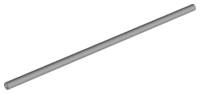 A light gray LEGO pneumatic hose, 4mm D. V2, pre-cut to 19L / 15.2cm, shown against a white background.