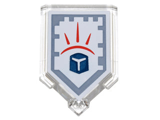 LEGO 22385pb022 - Aangepaste tegel 2 x 3 vijfhoekig met Nexo Power Shield patroon - Force Field