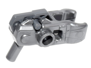 LEGO 22487c01 - Minifiguur, Wapen Pistool, Mini Blaster voor Bar Pijlen met Donker Blauwgrijze Trekker (22487 / 15392)