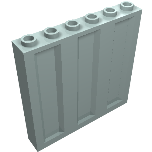 LEGO 23405 - Paneel 1 x 6 x 5 met geribbeld profiel