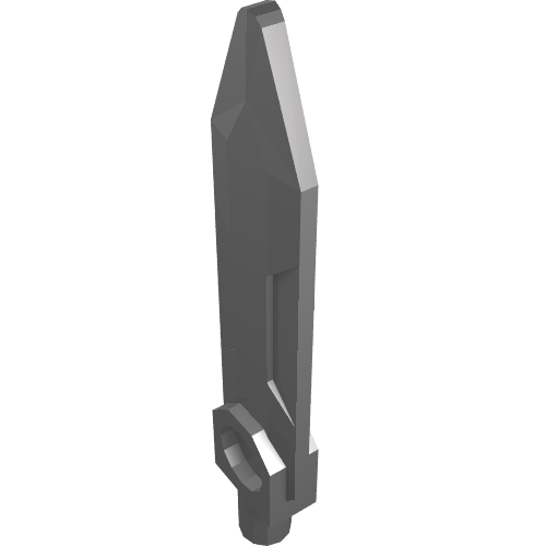 LEGO 23860 - Minifiguur, Wapen Zwaard, Kling met Bar Eind