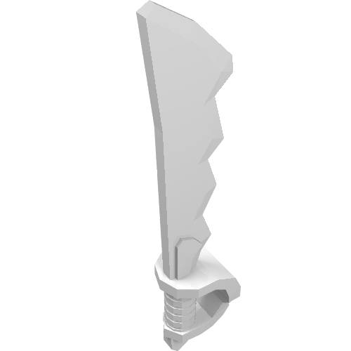 LEGO 23984 - Minifigure, Wapen Zwaard, Gekartelde Cutlass met Schedel Handbeschermer