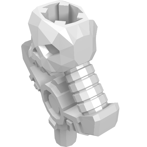 LEGO 23985 - Minifigure, Weapon Djinn Blade Hilt with Skull and Bar