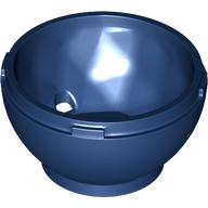 Dark blue LEGO 24130 container, faceted, 4x4x1 2/3, dragon egg bottom part.