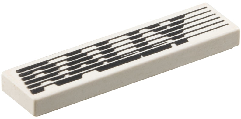 LEGO 2431pb0004 - Tegel 1 x 4 met 'RALLY' en Streaks patroon