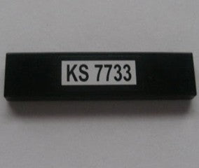 LEGO 2431pb0086 - Tegel 1 x 4 met 'KS 7733' Patroon (Sticker) - Set 7733