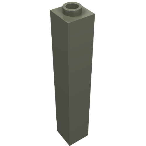 LEGO 2453a - Brick 1 x 1 x 5 - Hollow Stud