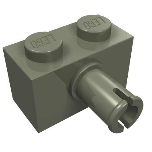 LEGO 2458 - Brick, Modified 1 x 2 with Pin