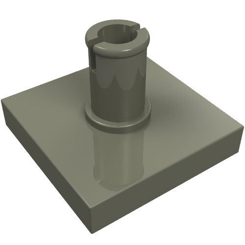 LEGO 2460 - Tile Special 2 x 2 with Top Pin [Squared Holes]