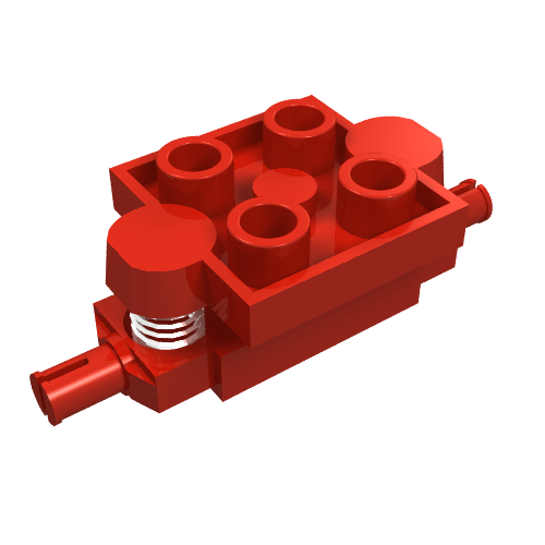 LEGO 2484c01 - Voertuig, Spring Wheels Holder 2 x 2