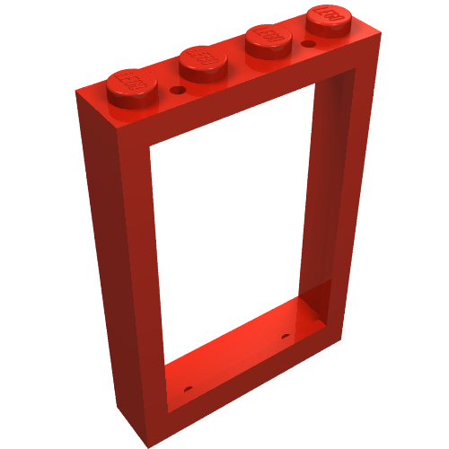 LEGO 2493a - Window 1 x 4 x 5 with Solid Studs