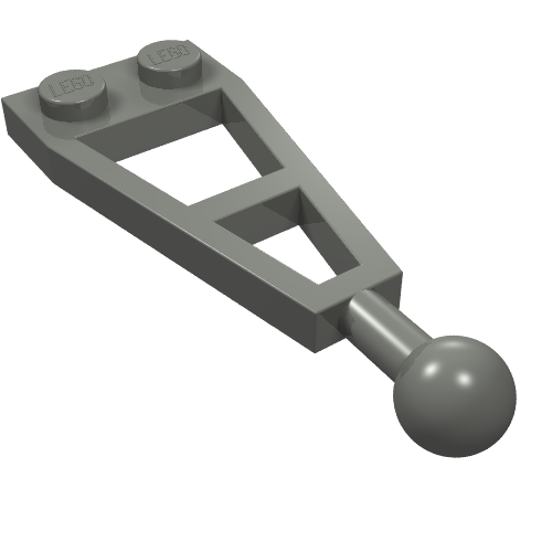 LEGO 2508 - Aangepaste plaat 1 x 2 met Long Tow Ball