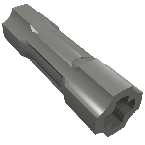 LEGO 26287 - Light Bluish Gray Technic, Axle Connector 3L