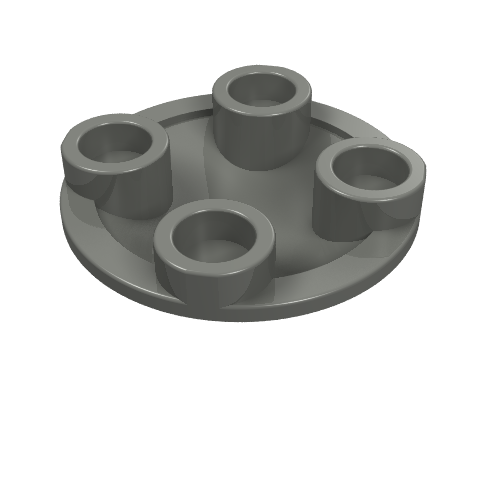 LEGO 2654 - Plate, Round 2 x 2 with Rounded Bottom (Boat Stud)
