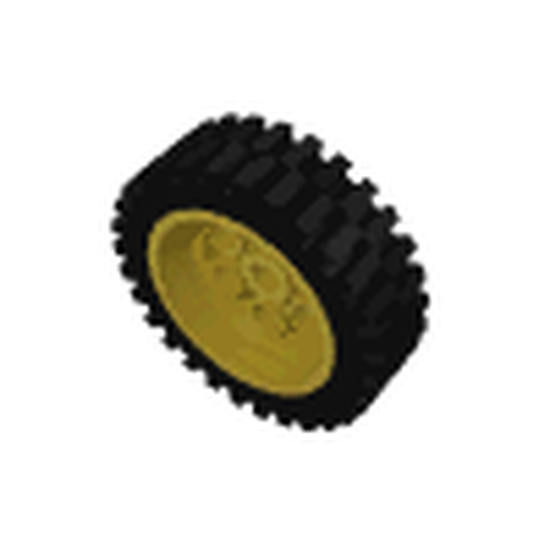 LEGO 2695c01 - Wheel 30mm D. x 13mm (13 x 24 Model Team), with Black Tire 13 x 24 Model Team (2695 / 2696)